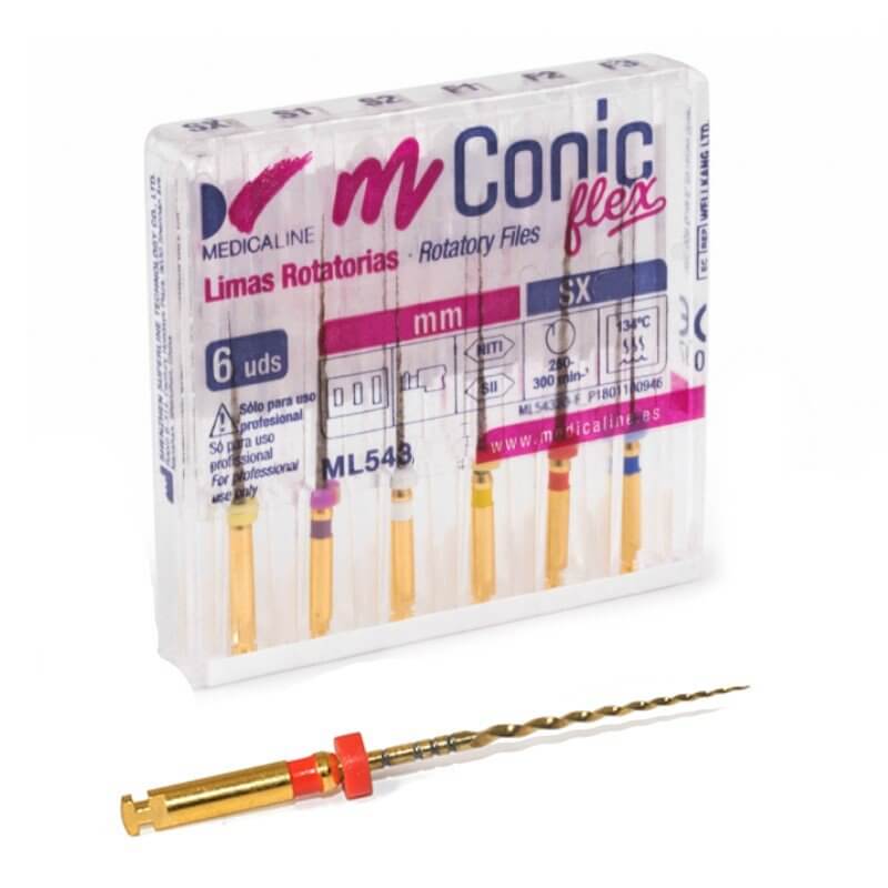 Limas m - Conic Flex (Protaper Gold) - Medicaline - Odontologicos