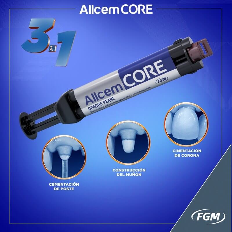 Cemento para muñones Allcem Core - FGM - Odontologicos