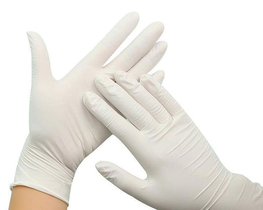 Guantes de latex con polvo LOGICOS - Shop Odontologicos